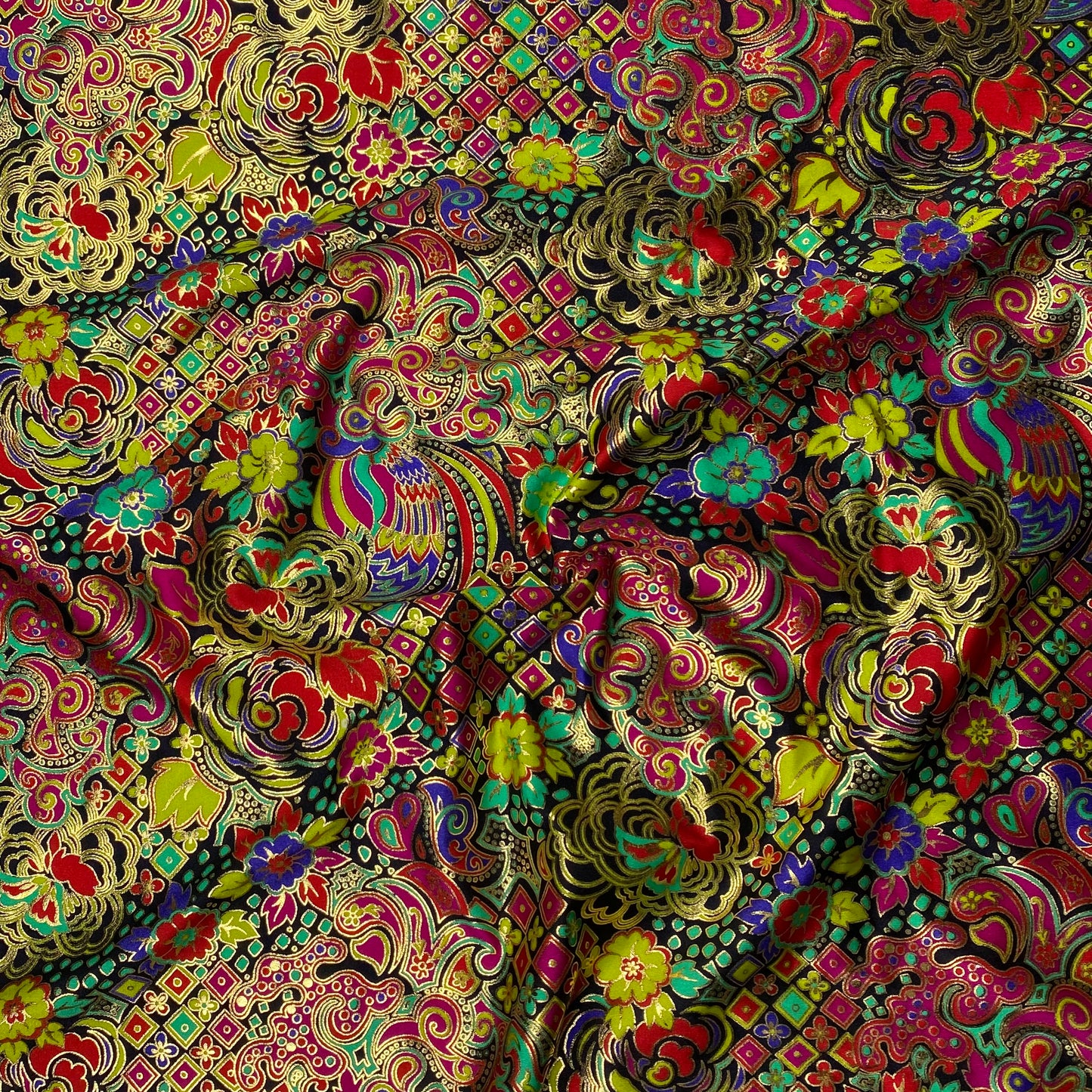 Lycra termosellada con estampado colorido