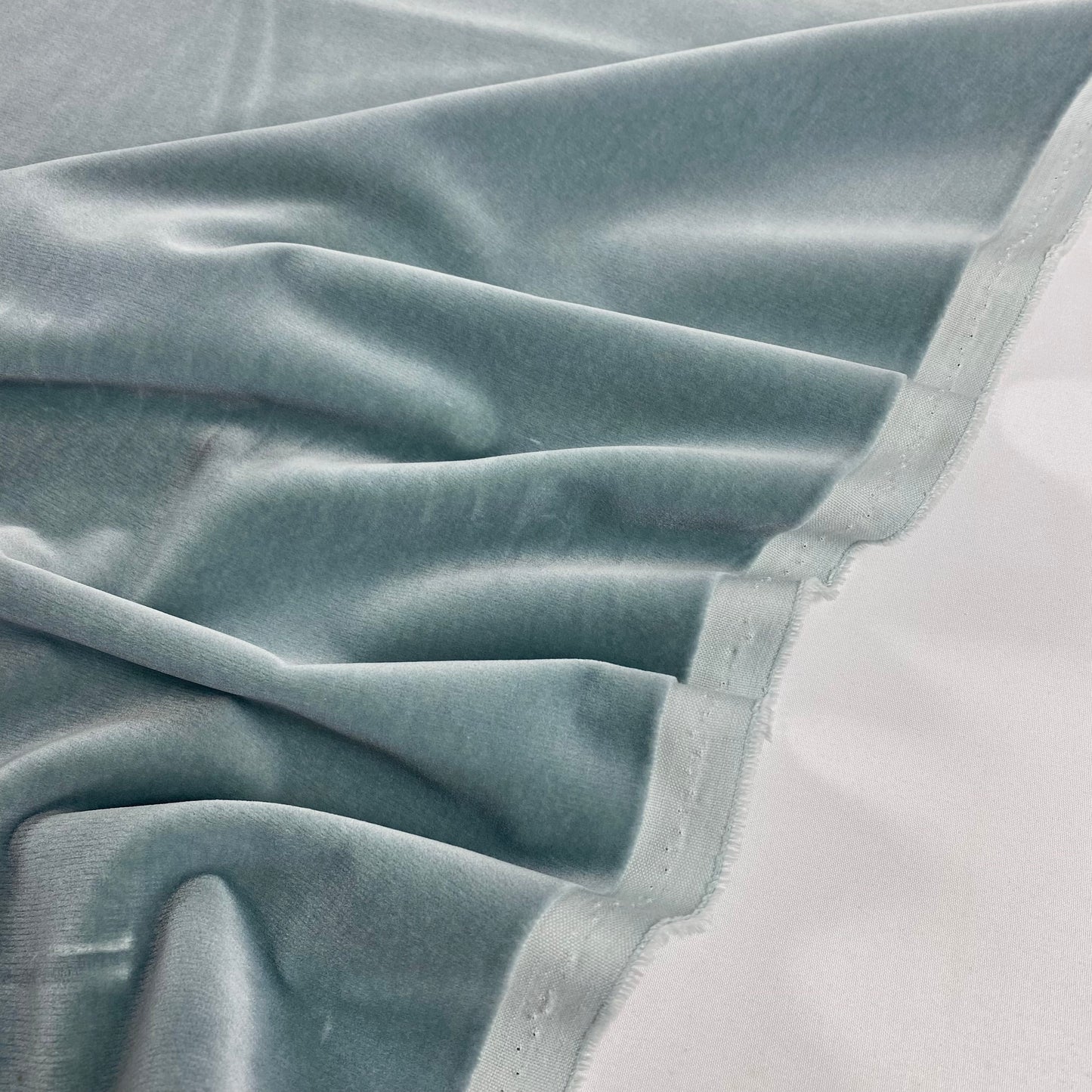 Platinum blue 100% cotton velvet