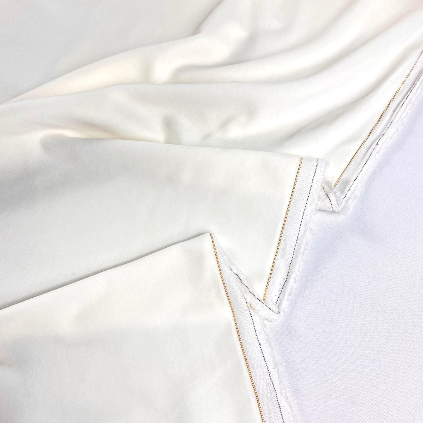 100% cotton white velvet