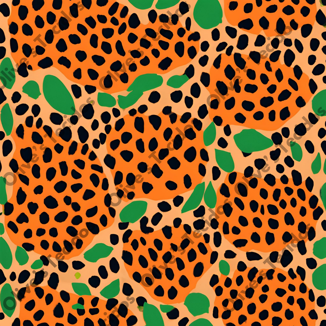 Watermelons pattern with green background