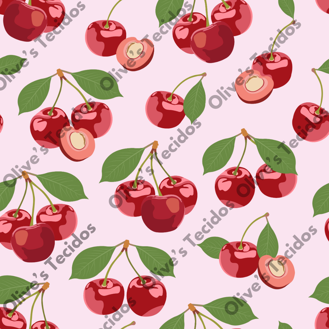 Patrón de sandías con fondo verde