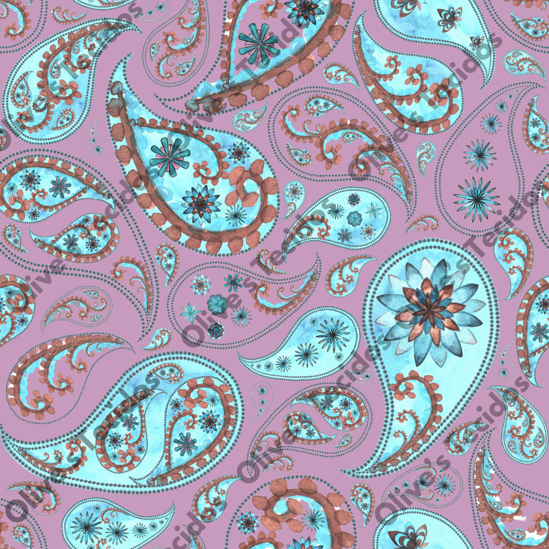 Patrón de sandías con fondo verde