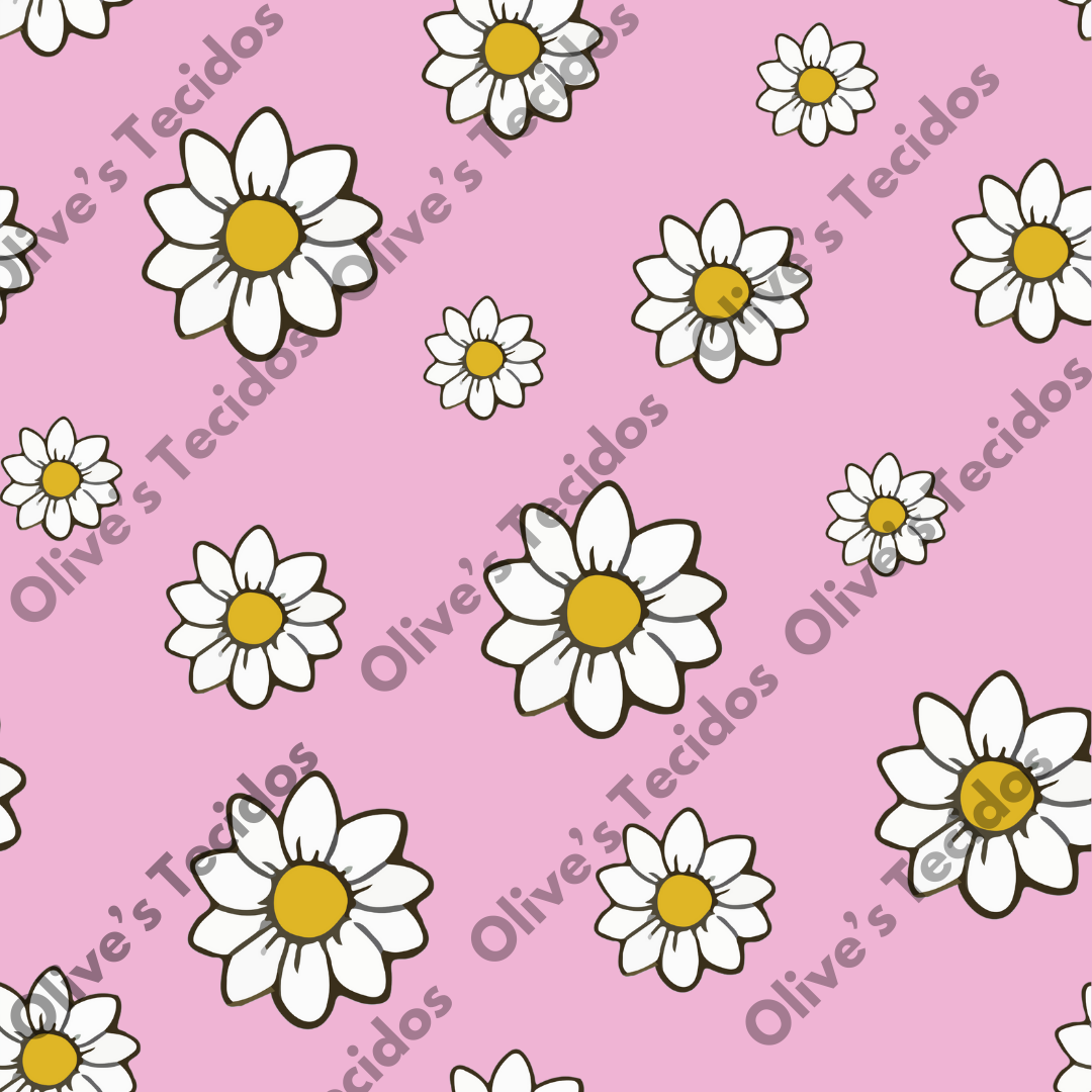 OT081 - padrão margaridas