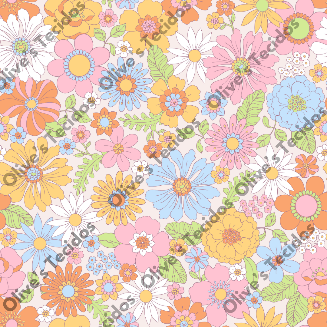 OT083 - padrão flores