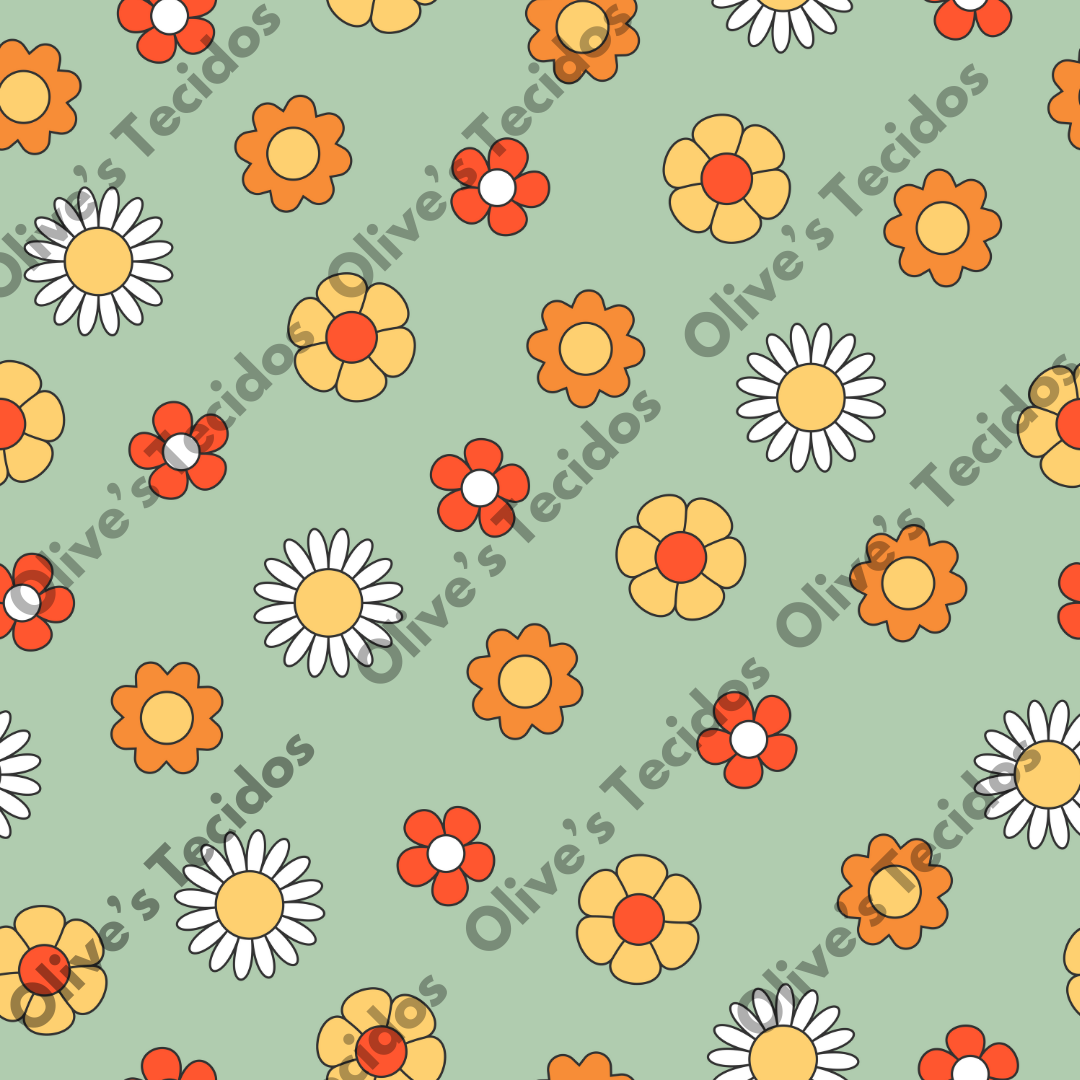 OT087 - padrão flores