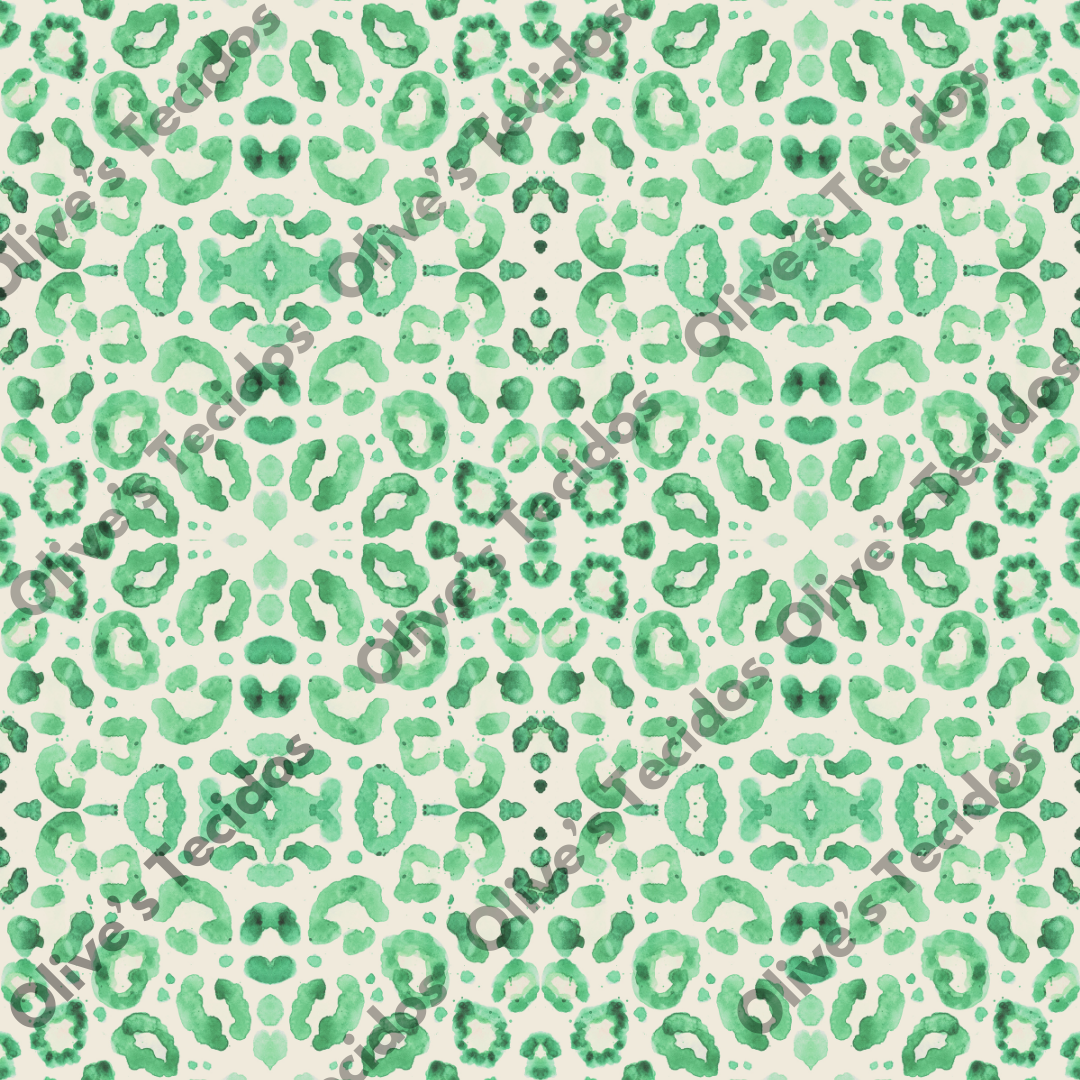 Patrón de sandías con fondo verde