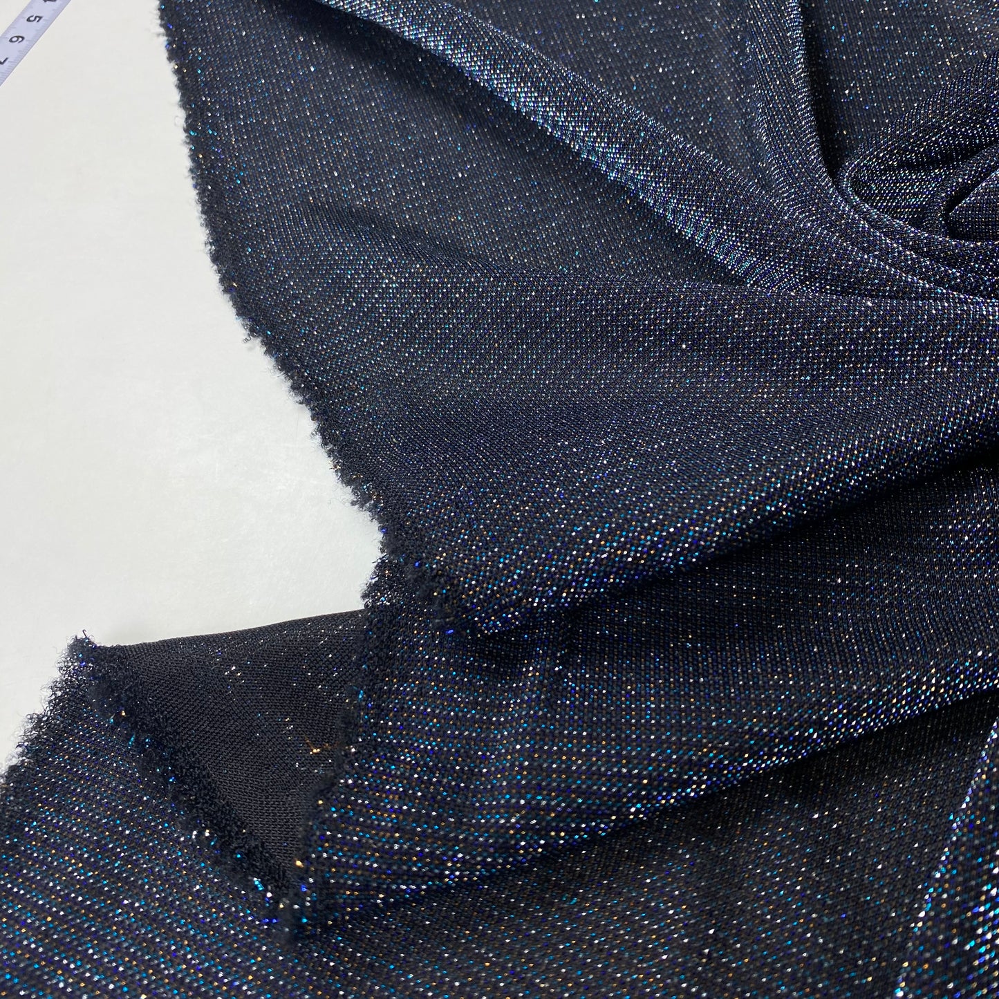 Black mesh with glitter