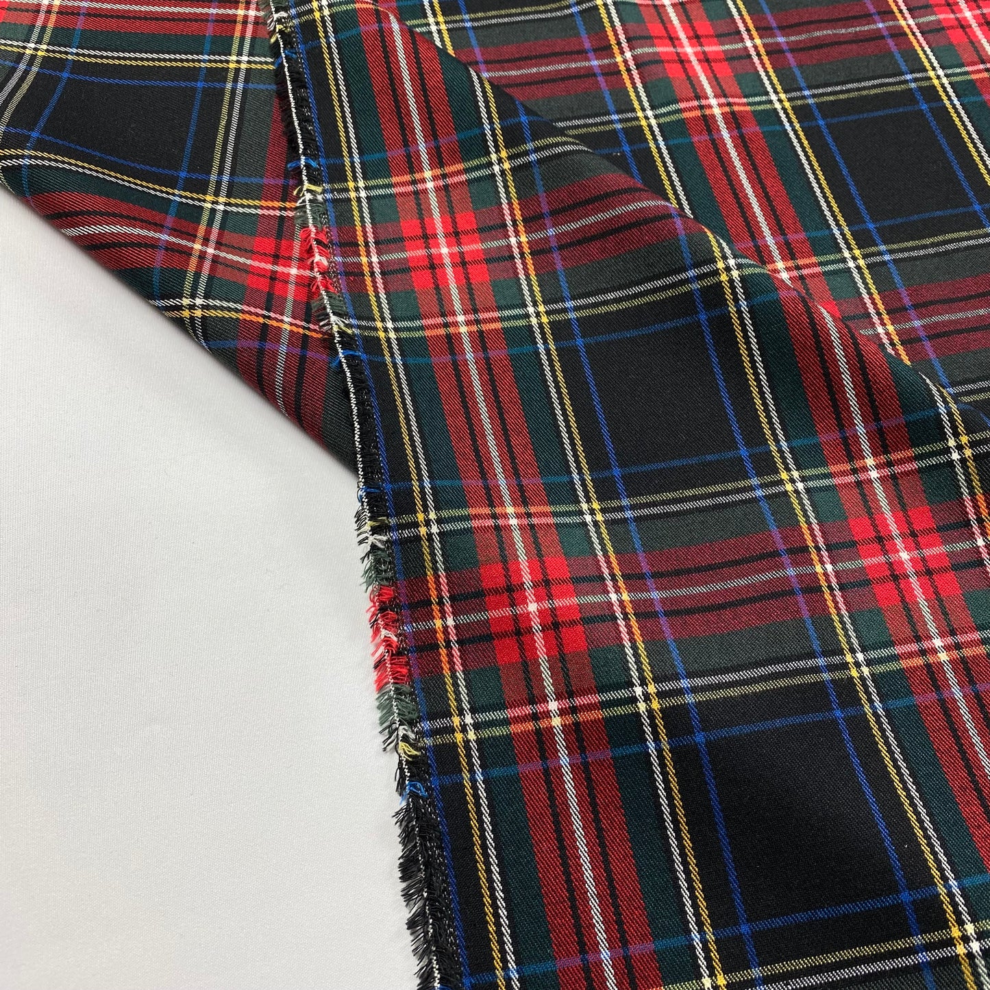 Tartán a cuadros negro y rojo