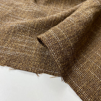 Chaqueta tipo tweed de mezcla marrón