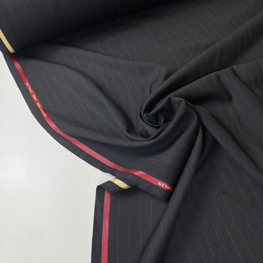 Tela negra a medida con rayas