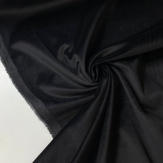 Veludo 100% algodão preto