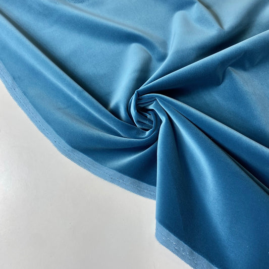 Veludo azul acinzentado c/ defeito