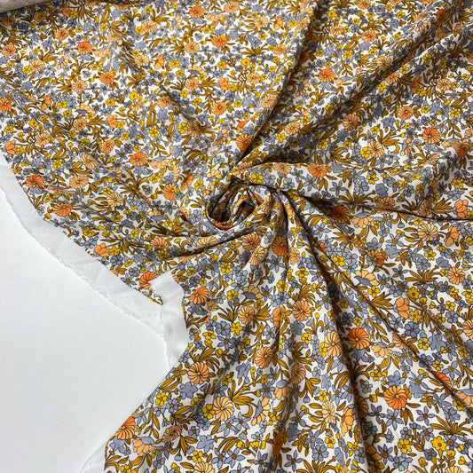 Popeline padrão florido