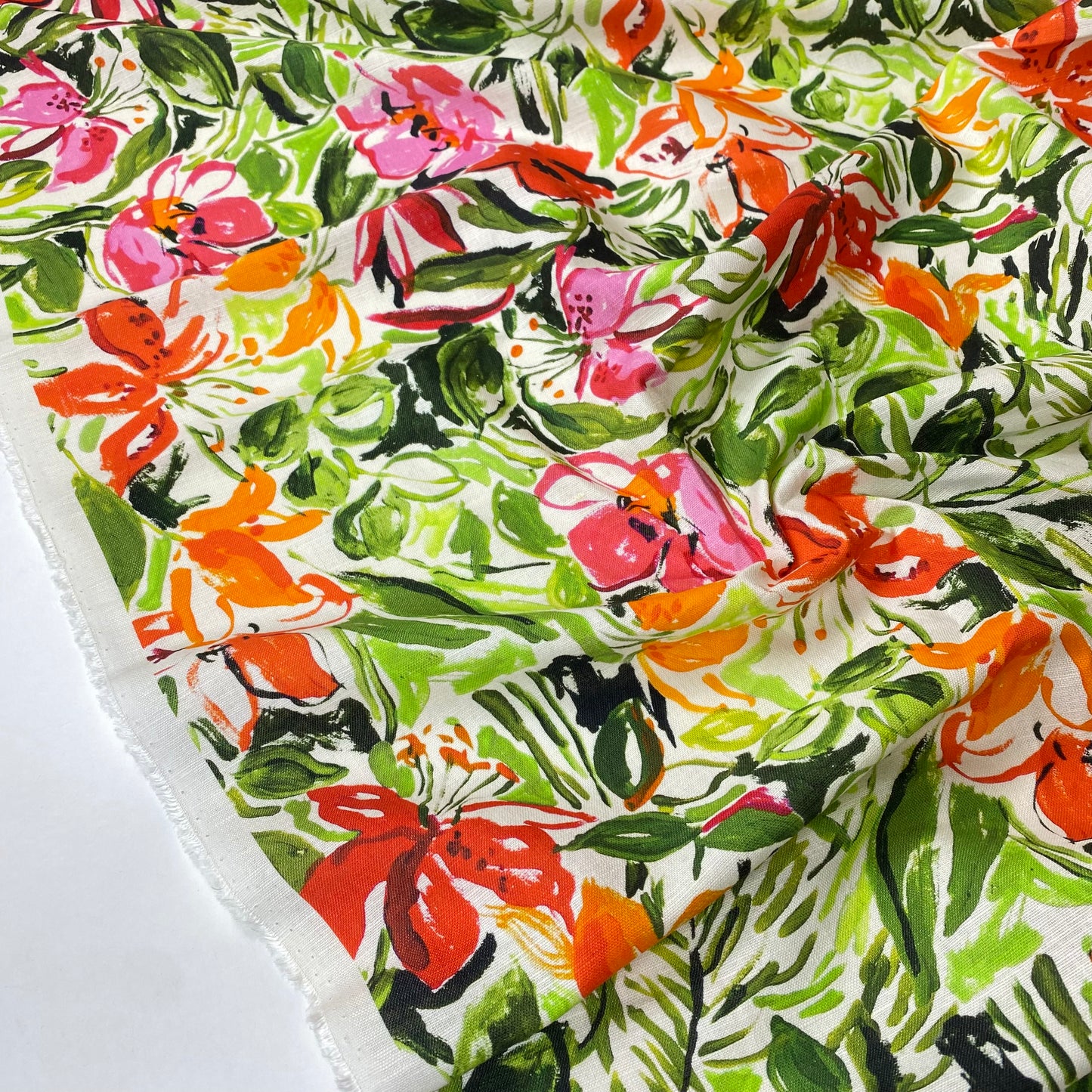 Linho florido tropical