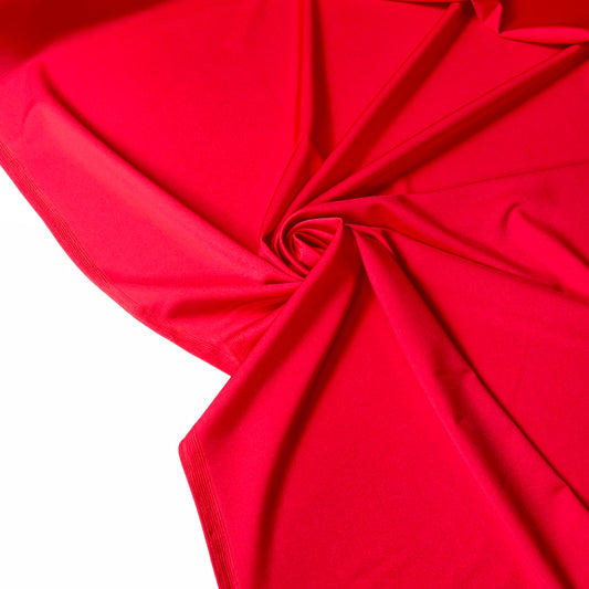 Lycra Com Brilho Vermelho Escarlate