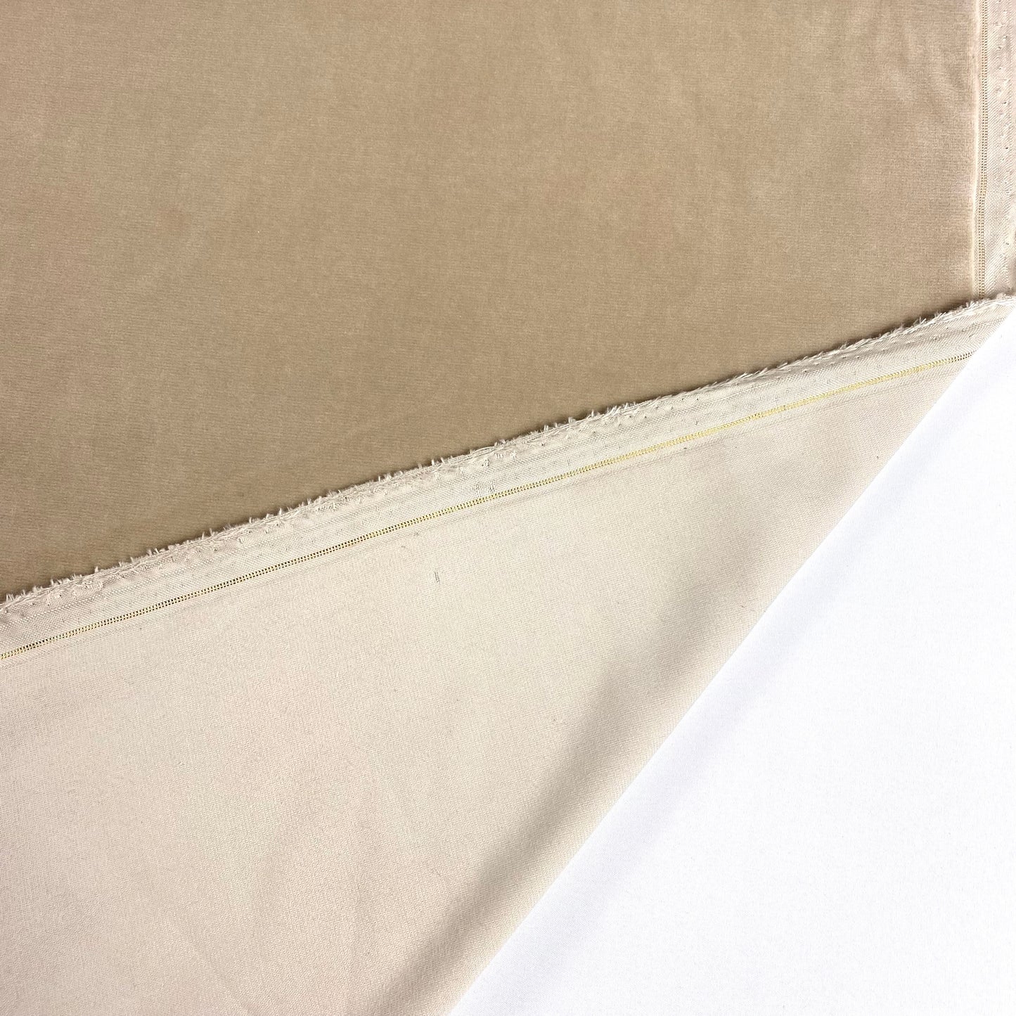 Terciopelo beige 100% algodón