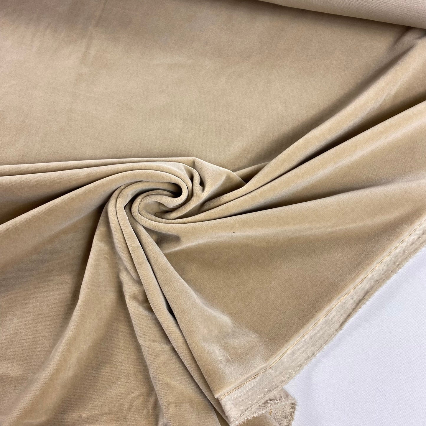 Terciopelo beige 100% algodón