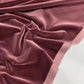 Terciopelo 100% algodón, color rosa viejo.