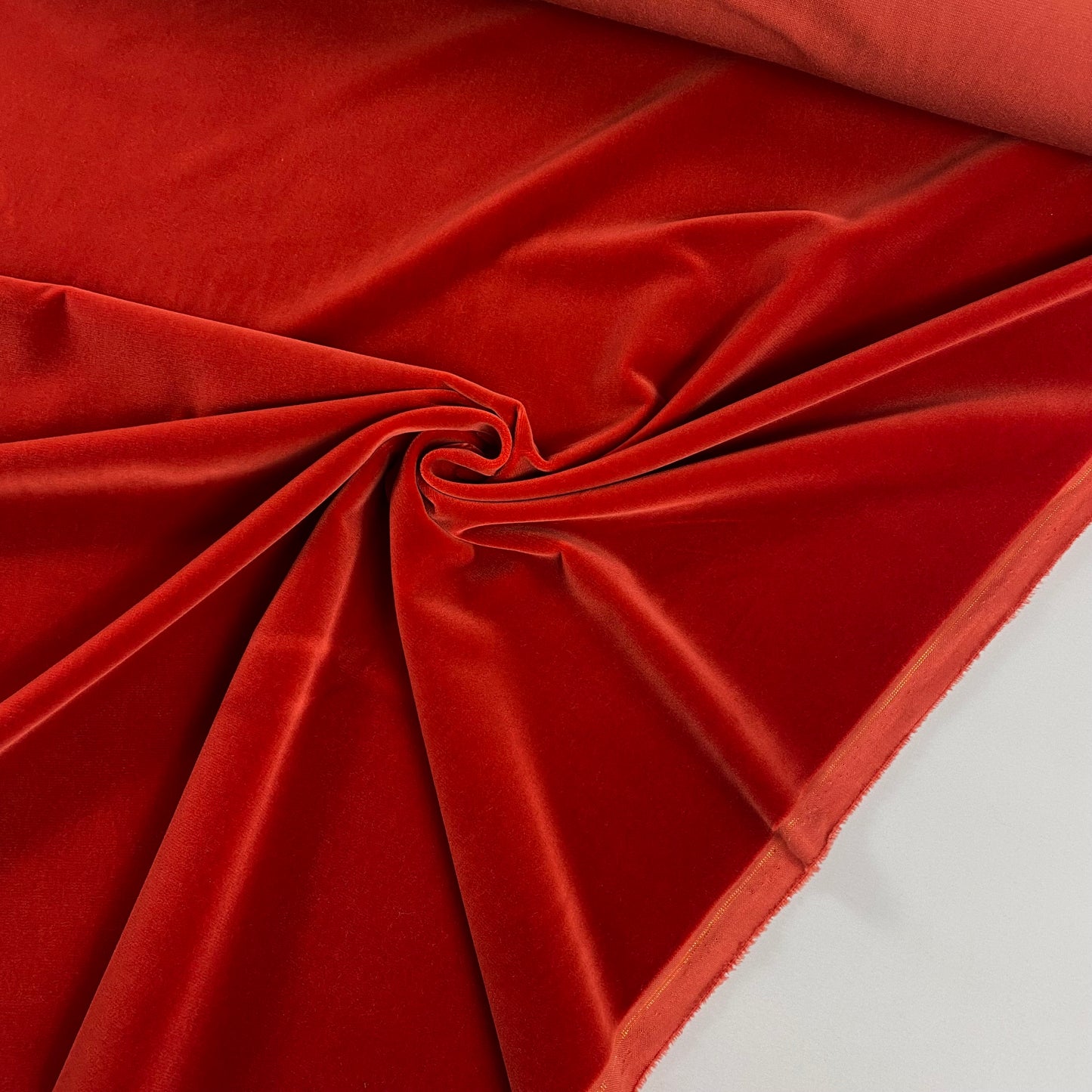 Terciopelo naranja 100% algodón