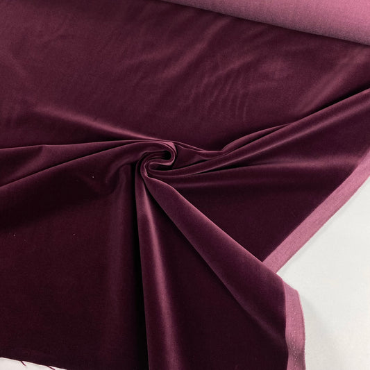 terciopelo rosa oscuro 100% algodón