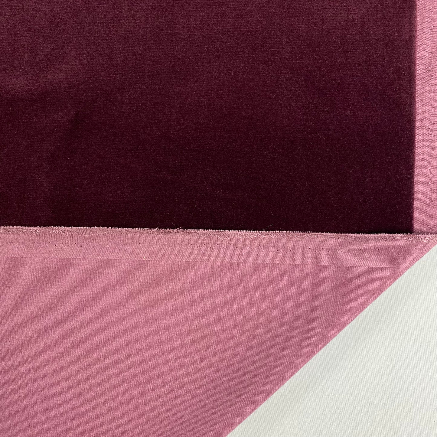 terciopelo rosa oscuro 100% algodón