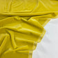 terciopelo de algodón 100% color amarillo limón