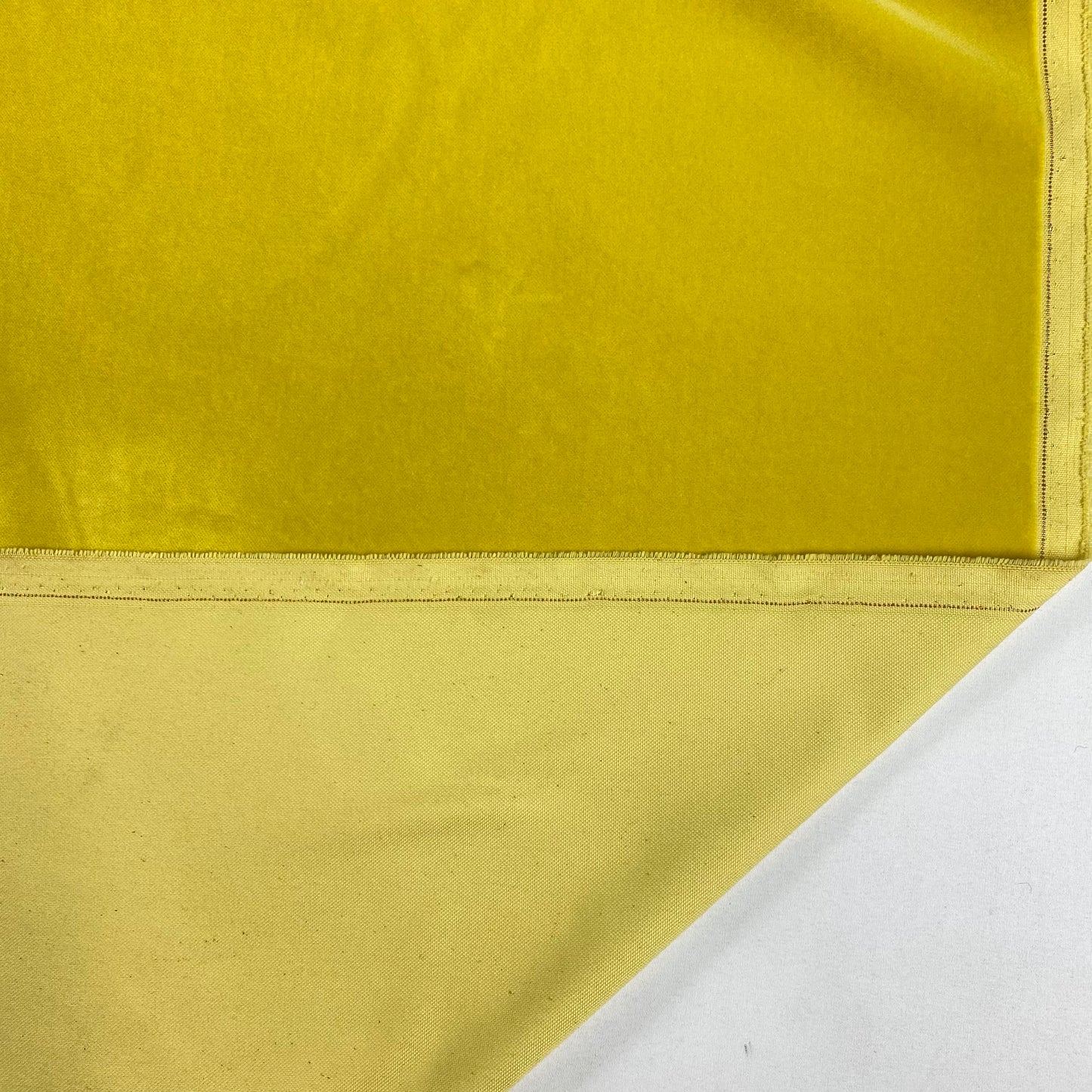 terciopelo de algodón 100% color amarillo limón