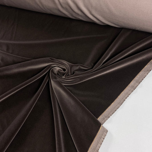 terciopelo gris oscuro 100% algodón