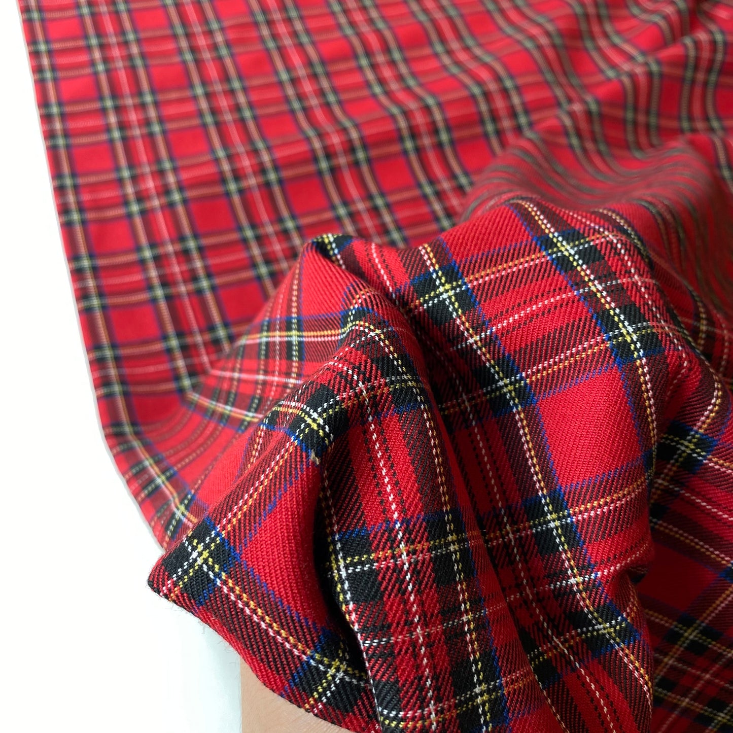 pequeño cuadrado rojo tartán escocés