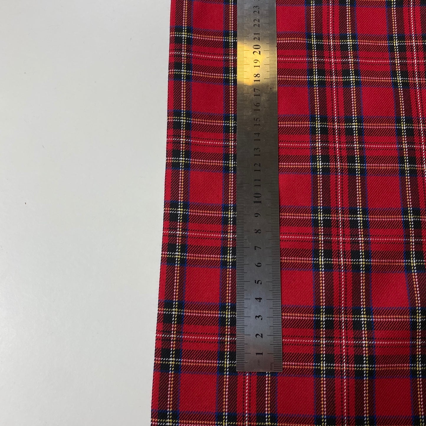 pequeño cuadrado rojo tartán escocés