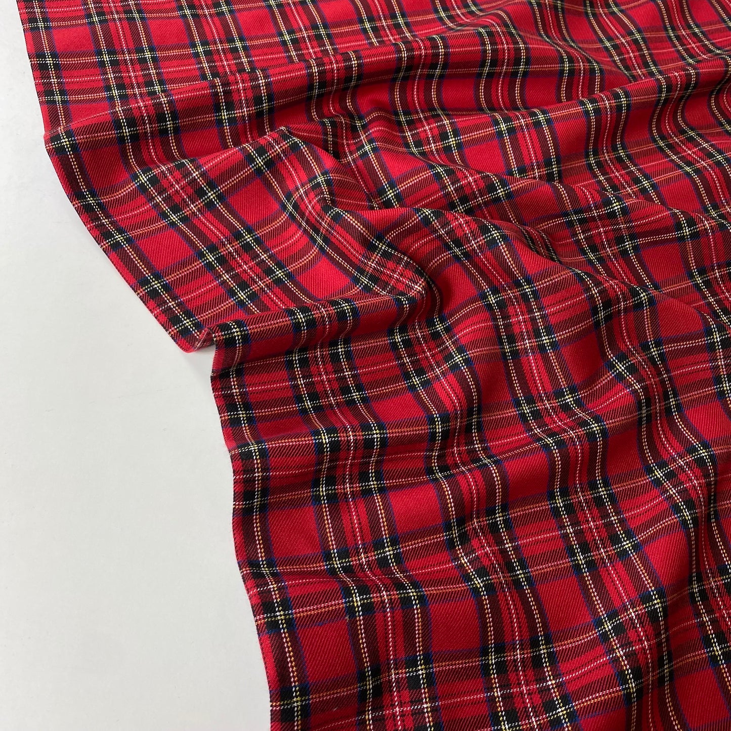 pequeño cuadrado rojo tartán escocés