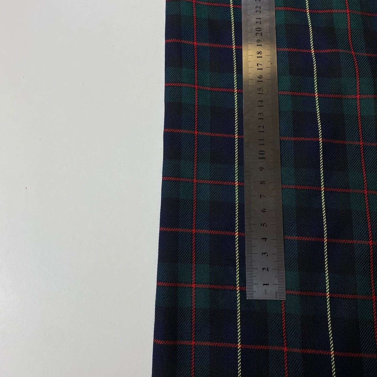 Tartán escocés azul oscuro y verde