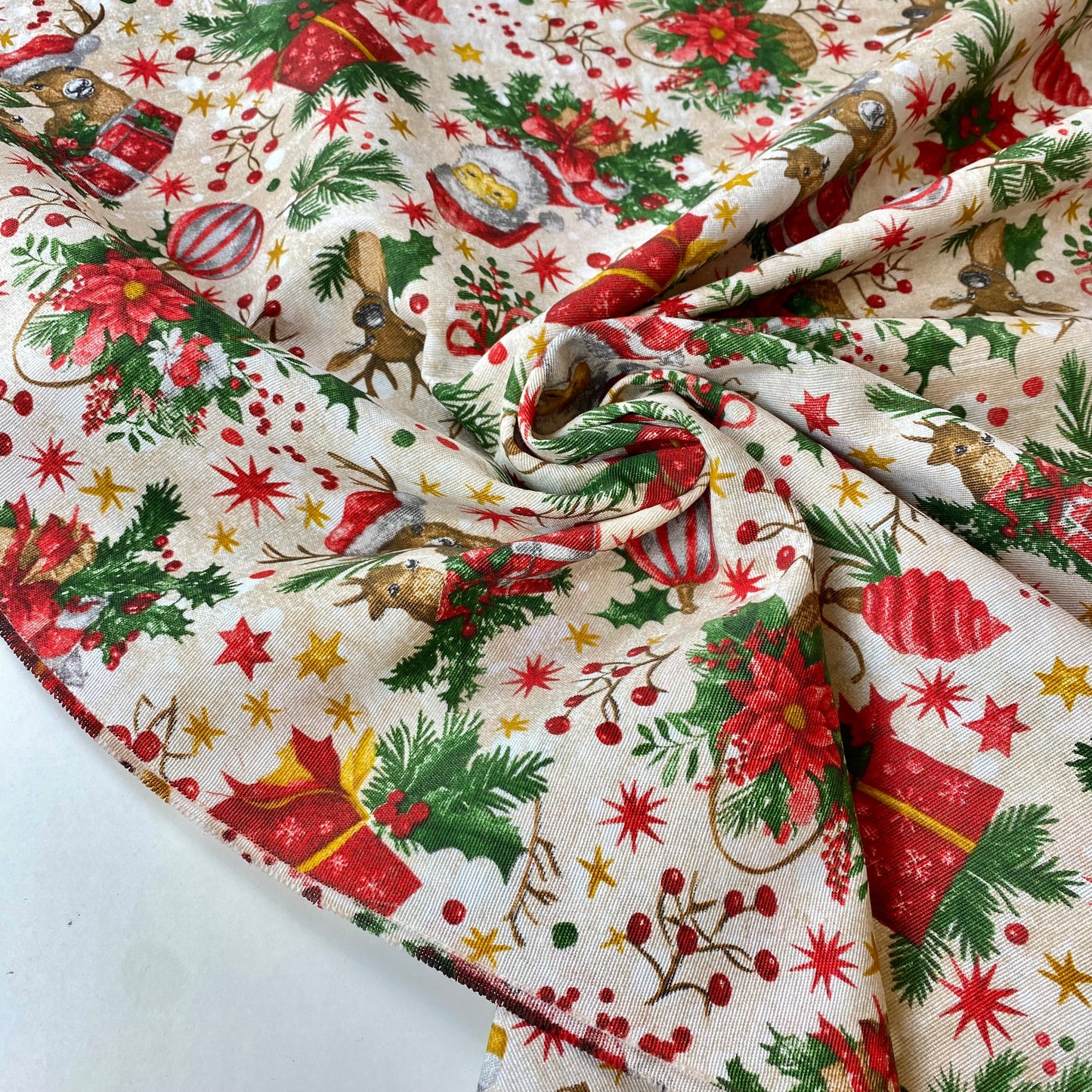 cinta con estampado navideño