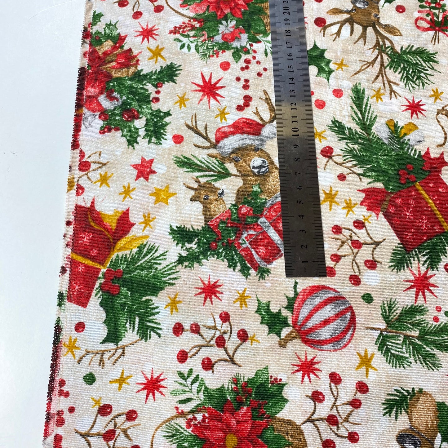 cinta con estampado navideño