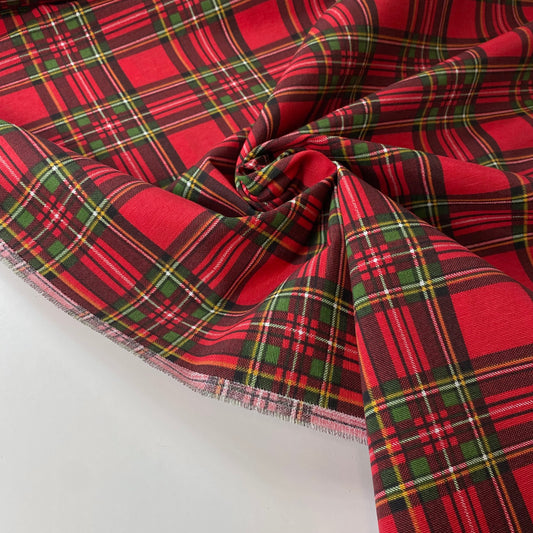 Cinta con estampado de tartán