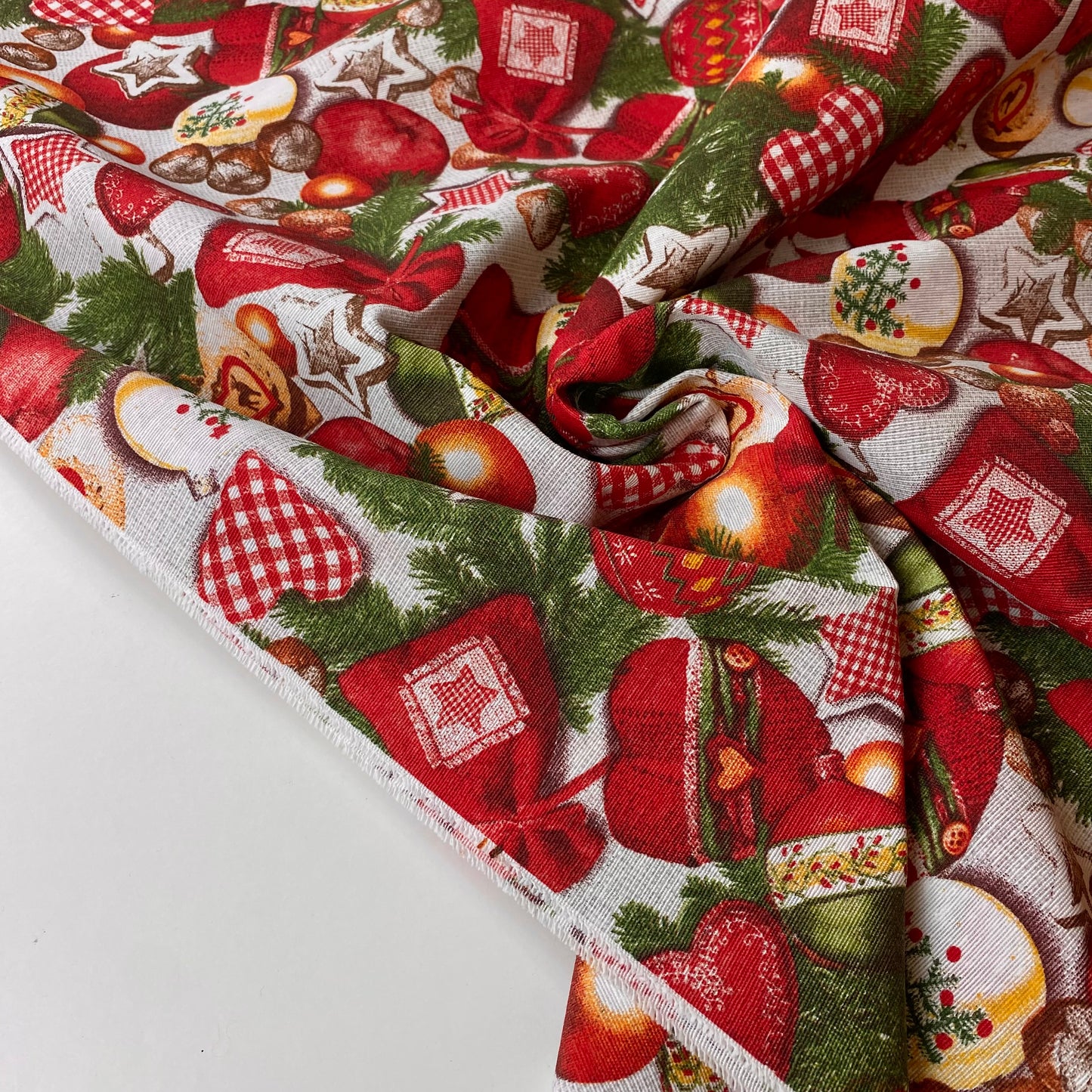 cinta con estampado navideño