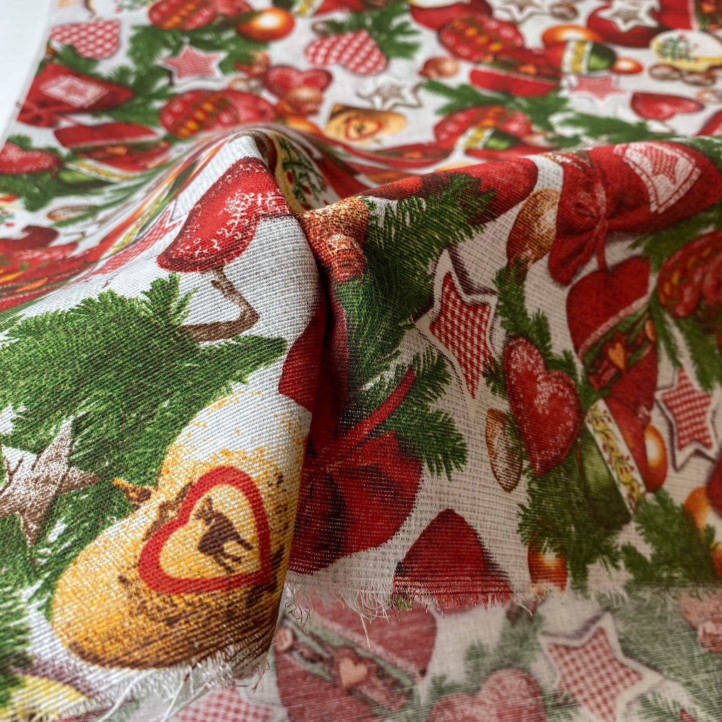 cinta con estampado navideño