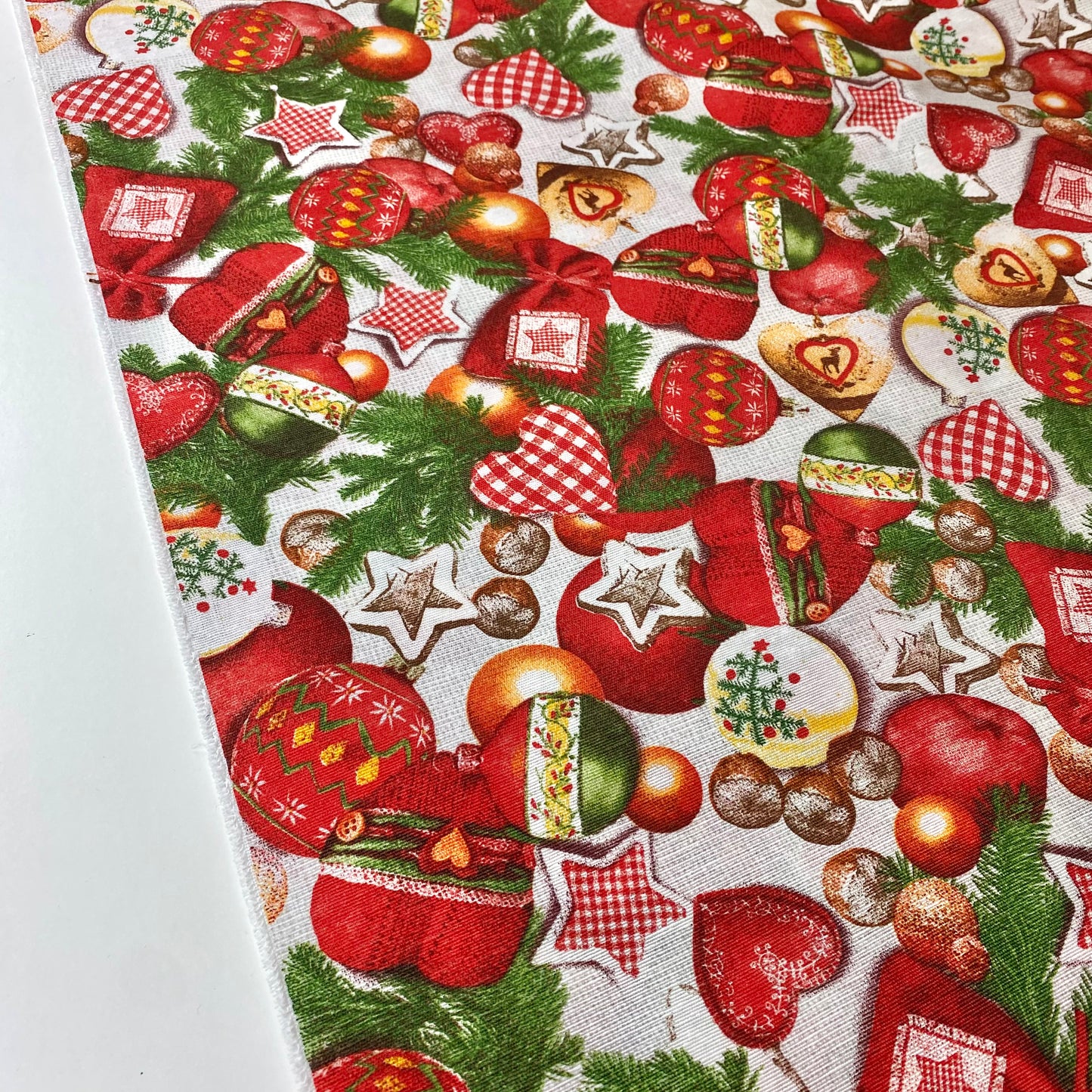 cinta con estampado navideño