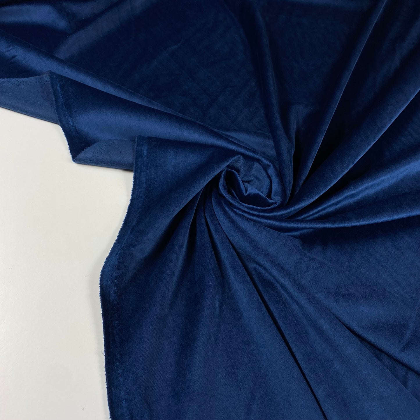 terciopelo azul marino 100% poliéster