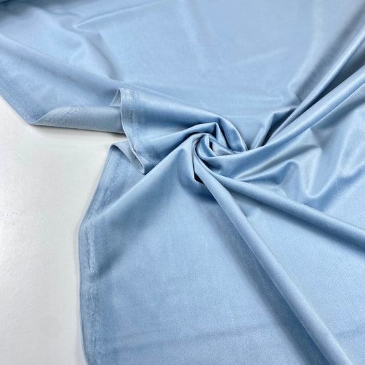terciopelo azul platino 100% poliéster