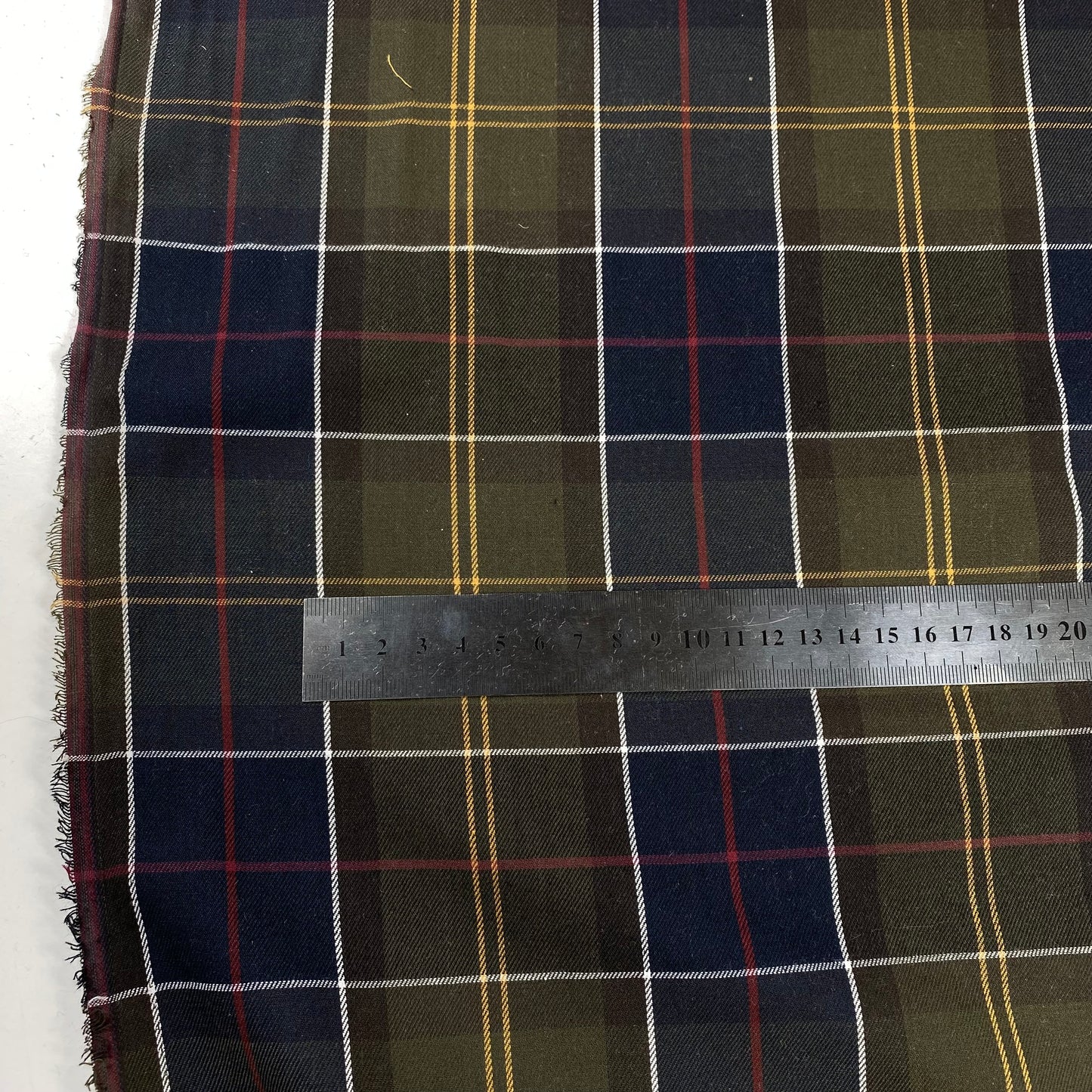 Tartán escocés verde y azul