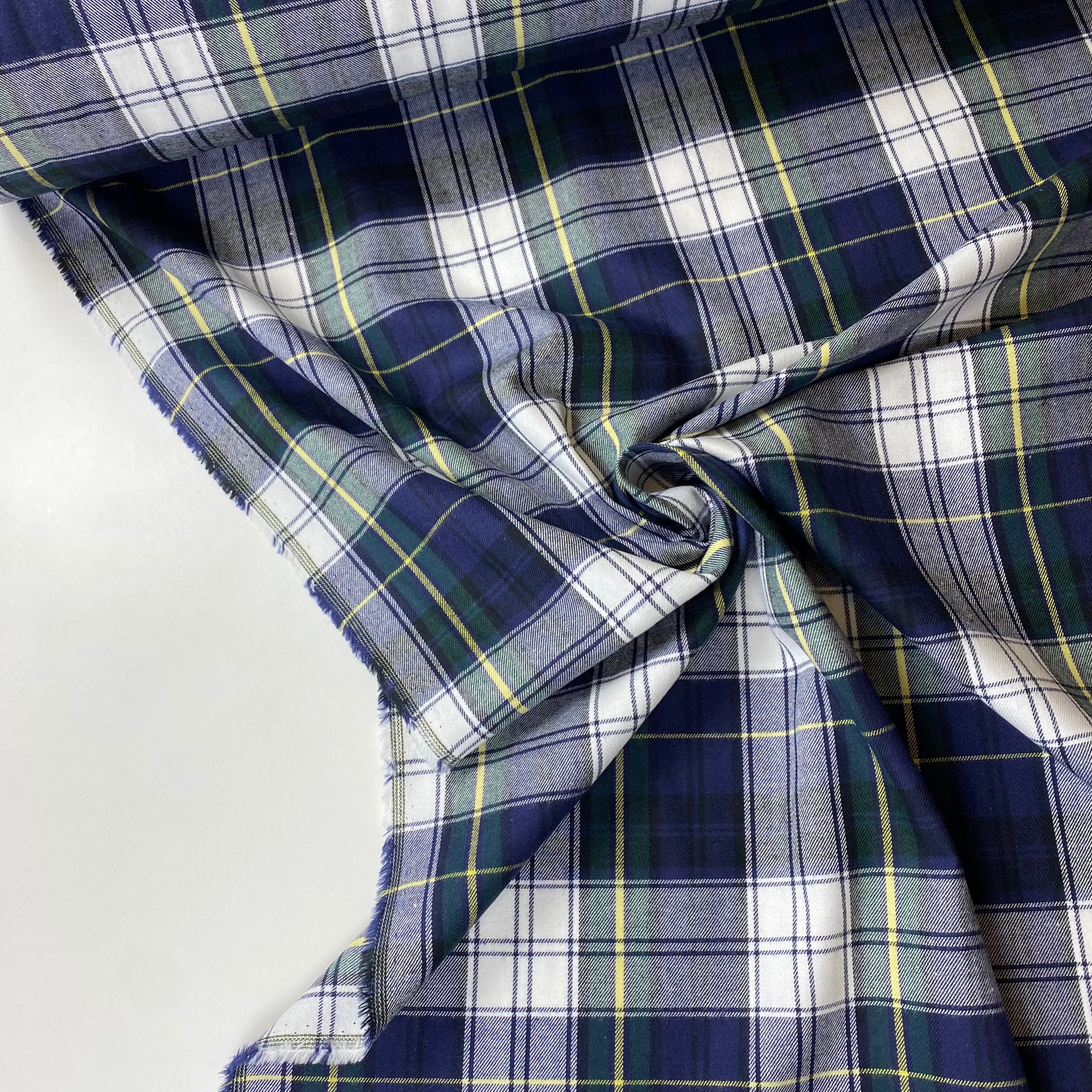 Vaiela xadrez azul, branco e verde, com risca amarela | Vaielas | Olive ...