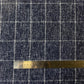 Tweed azul marino y blanco