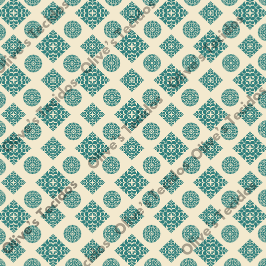 Watermelons pattern with green background