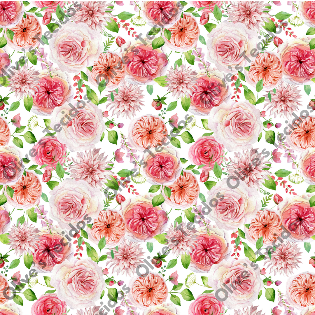 Watermelons pattern with green background