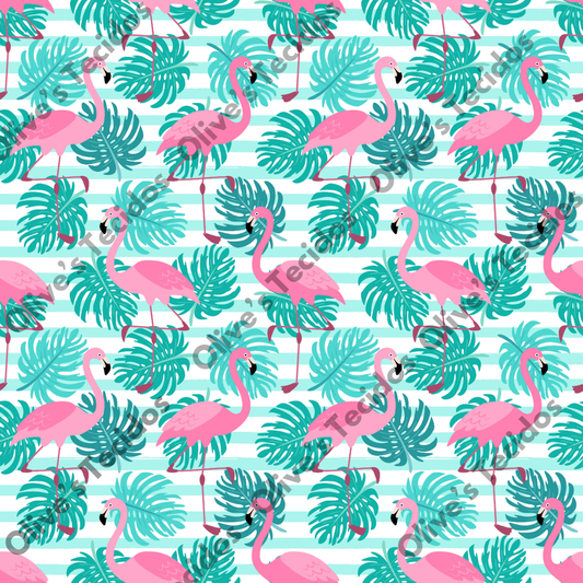 Watermelons pattern with green background