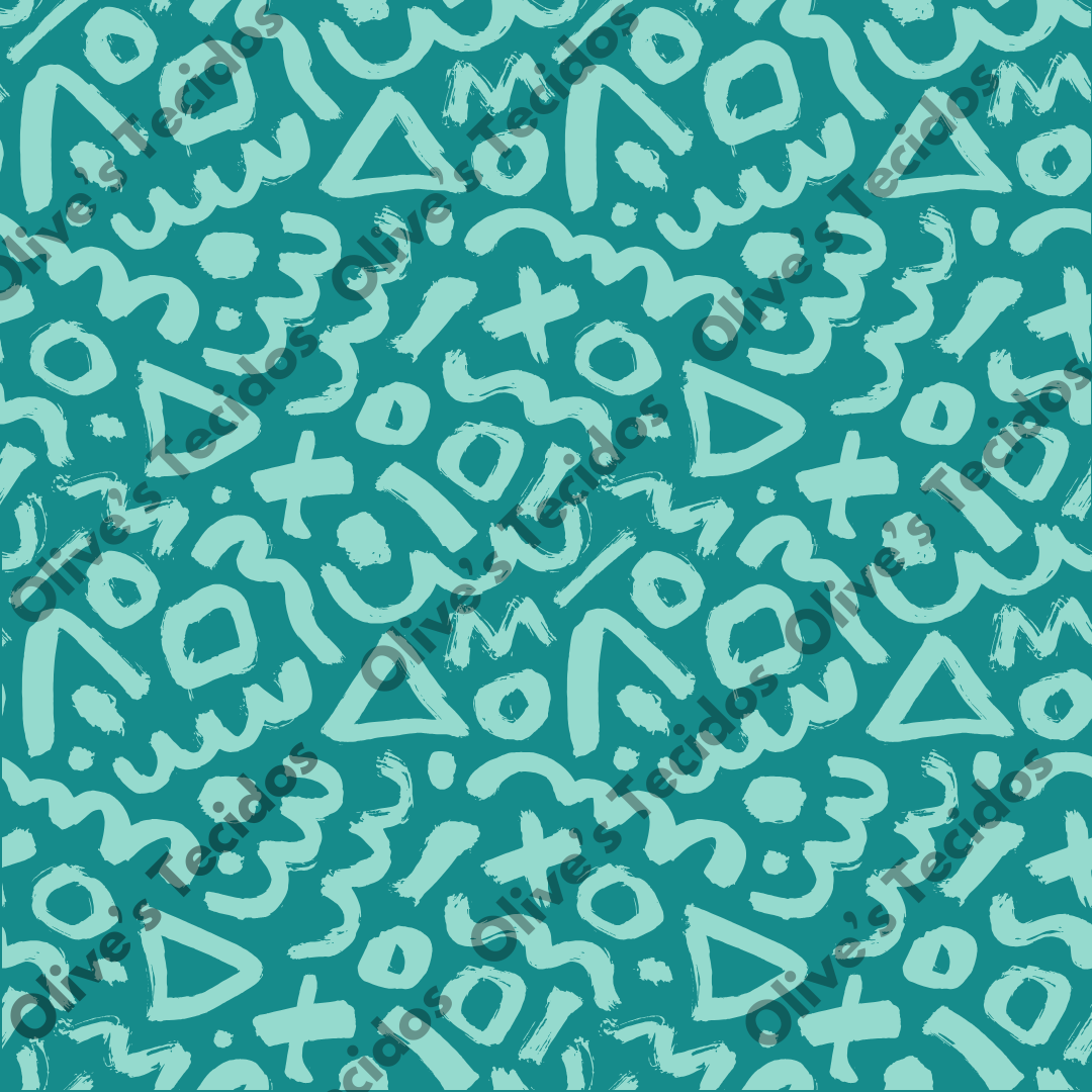 Watermelons pattern with green background