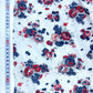 Batista 100% Algodón con Flores Azules y Rosas