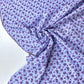 Cambray 100% Algodón con Fondo Lila Claro y Flores Moradas