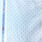 Piquet 100% Algodão Branco Com Bolas Rosa Pequenas